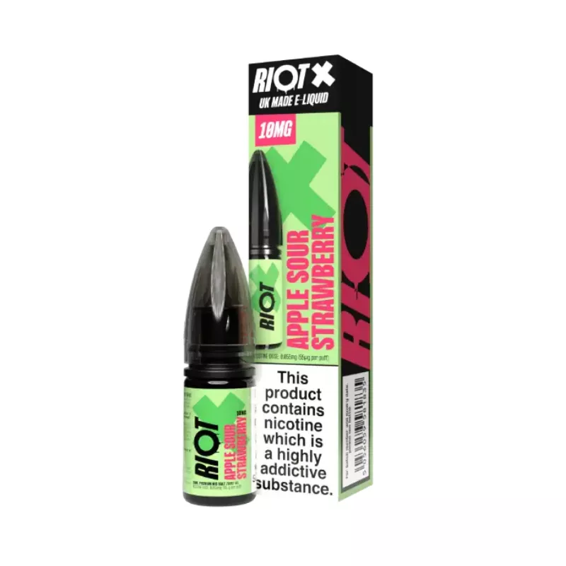 Riot X Apple Sour Strawberry Nic Salt 10ml