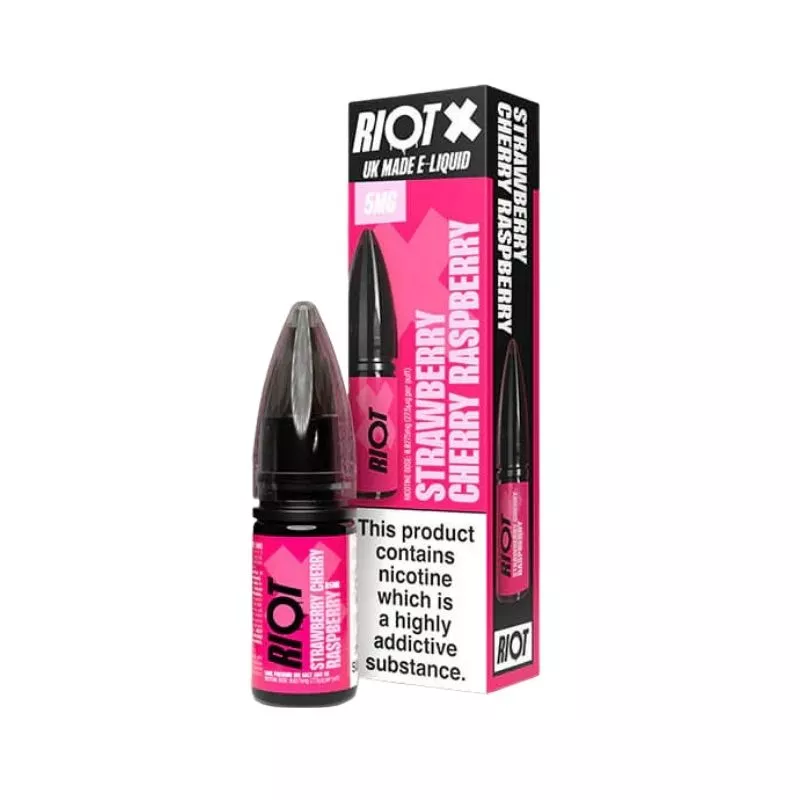 Riot X Strawberry Cherry Raspberry Nic Salt 10ml