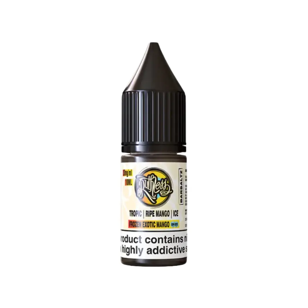 Ruthless Bar Saltz Frozen Exotic Mango On Ice 10ml Nic Salt E-liquid