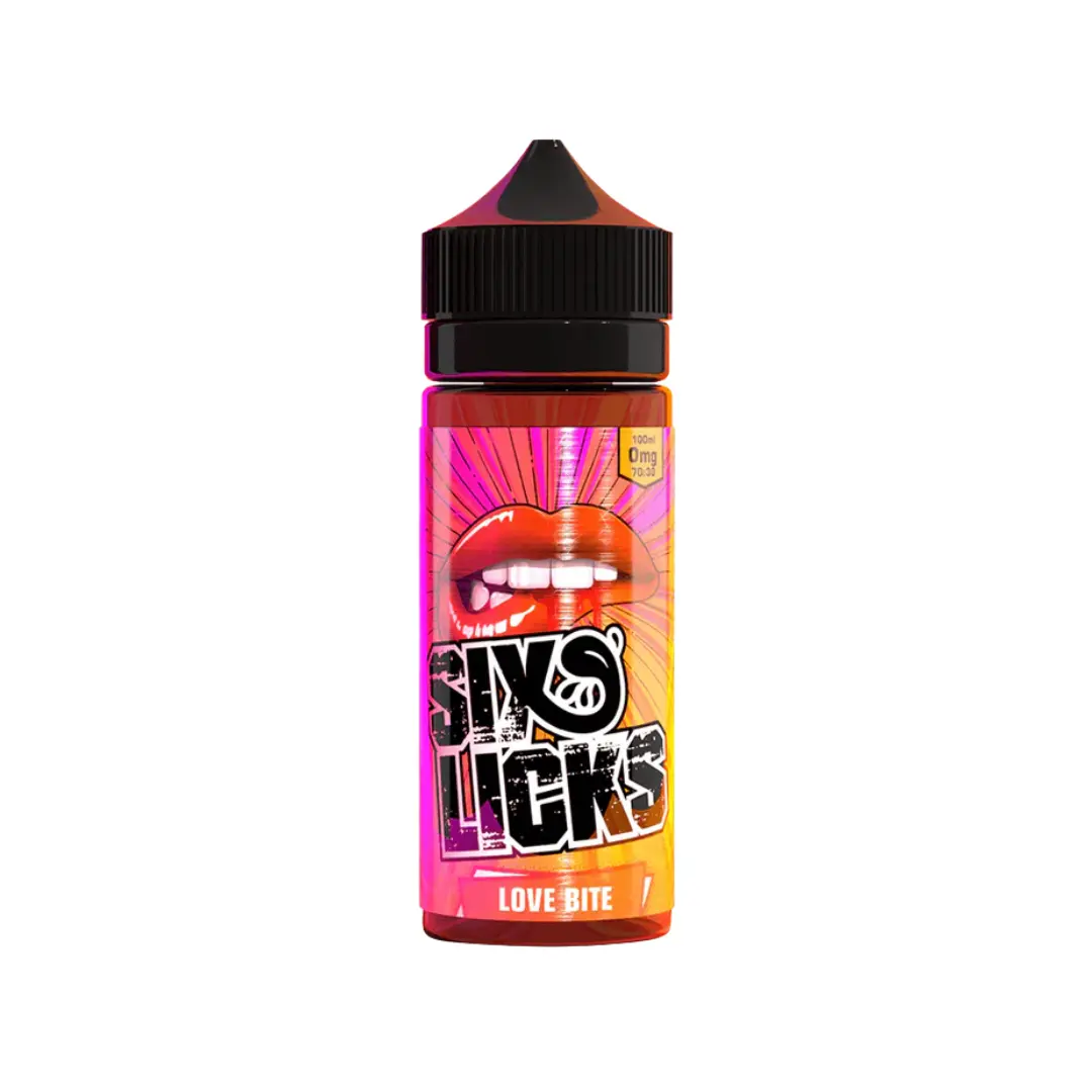 Six Licks Love Bite 100ml Shortfill E-liquid