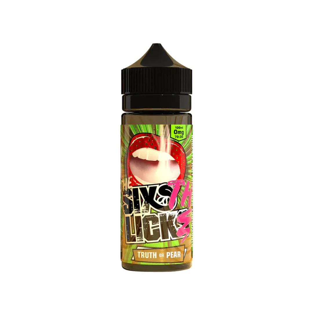 Six Licks Truth or Pear 100ml Shortfill E-liquid