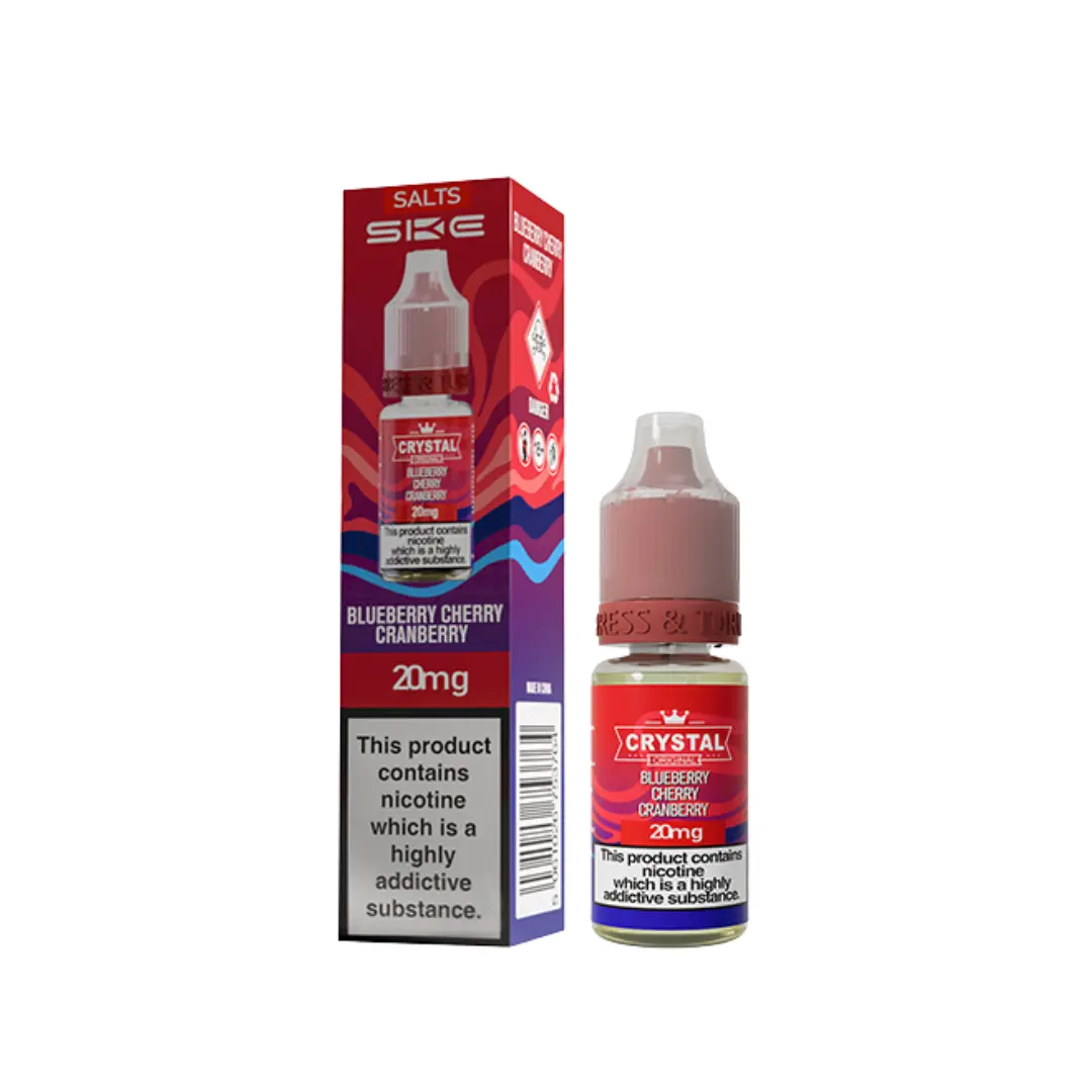 SKE Crystal Blueberry Cherry Cranberry 10ml Nic Salt E-liquid