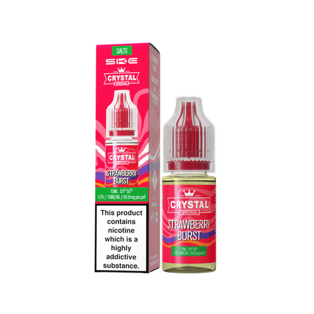 SKE Crystal Strawberry Burst 10ml Nic Salt E-liquid
