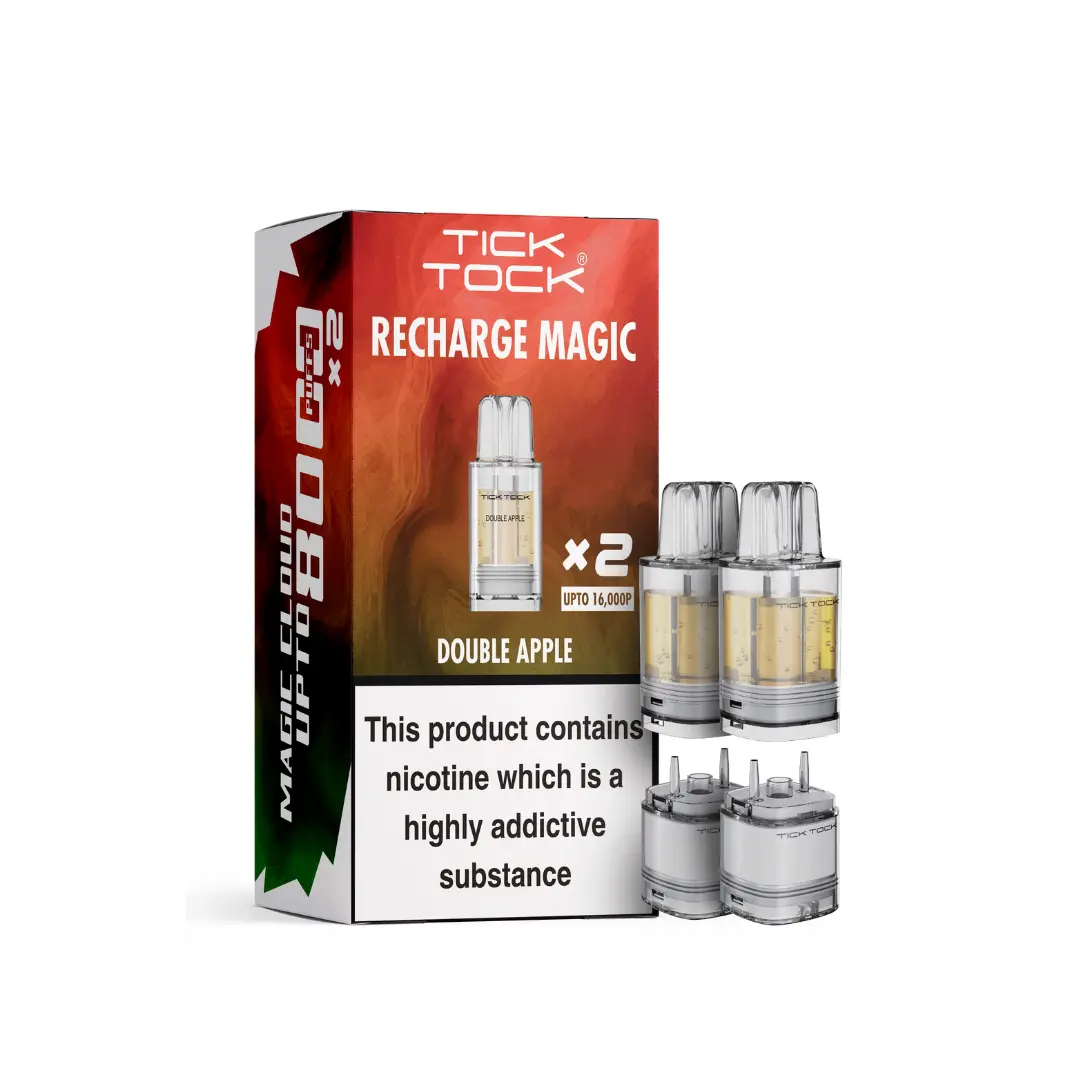 Tick Tock Magic 8000 Double Apple Refill Pods