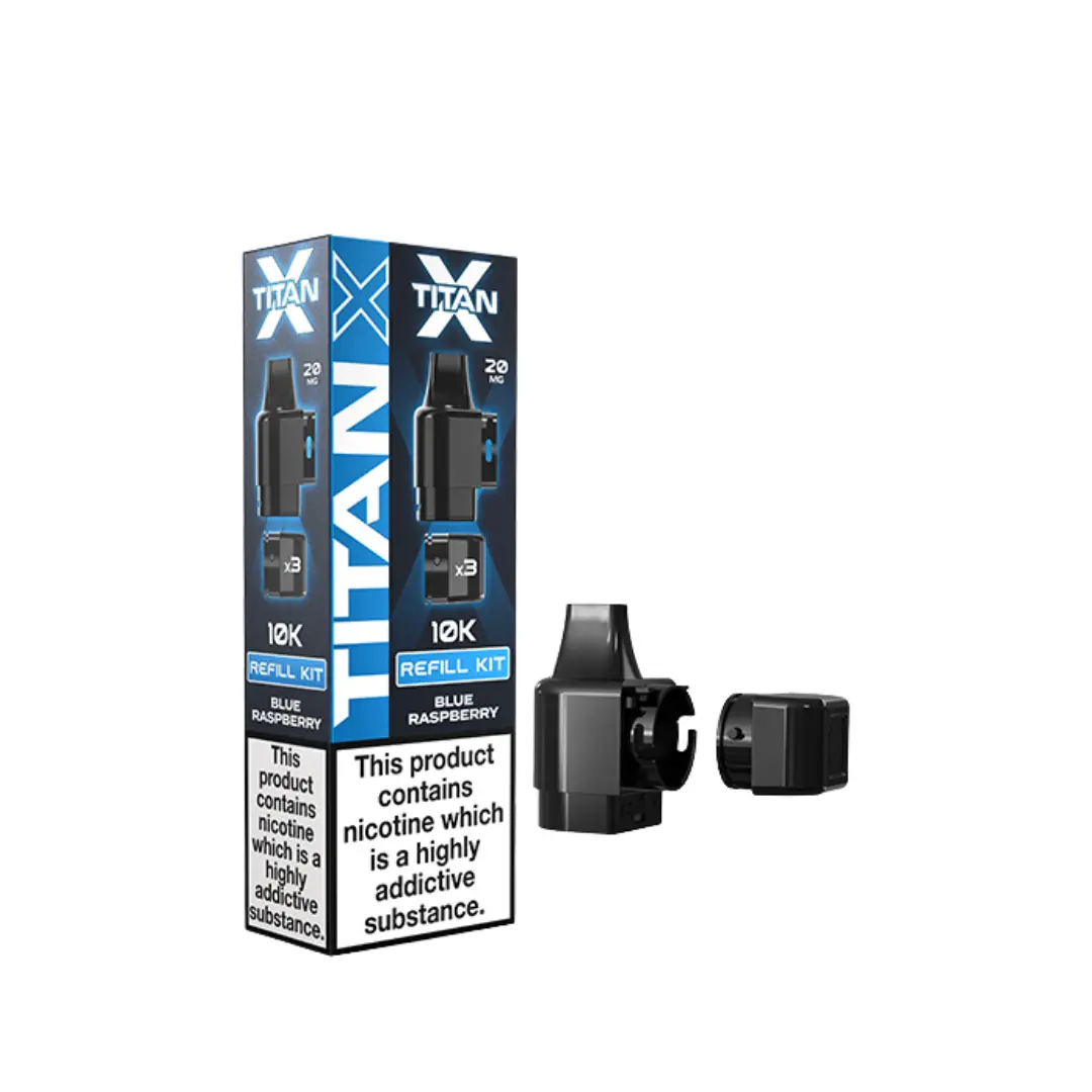 Titan X Blue Raspberry Refill Pods