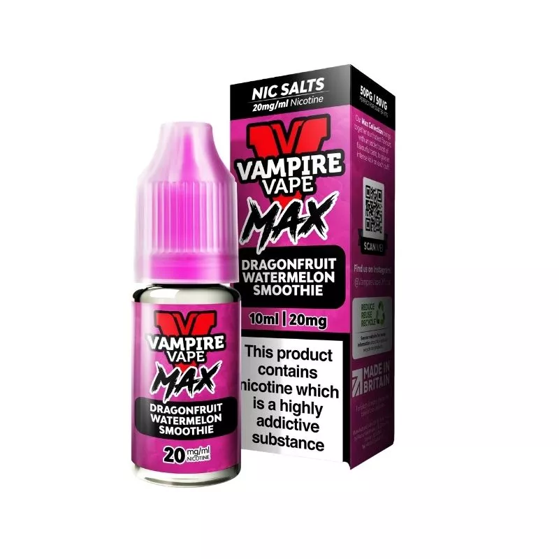 Vampire Vape MAX Dragonfruit Watermelon Smoothie 10ml Nic Salt