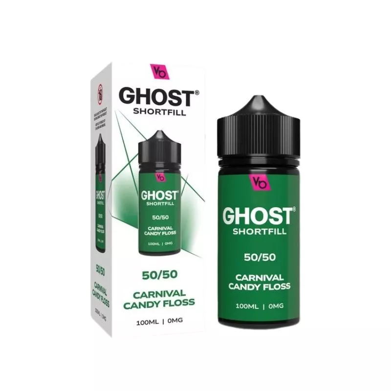 Vapes Bars Ghost Carnival Candy Floss 100ml Shortfill