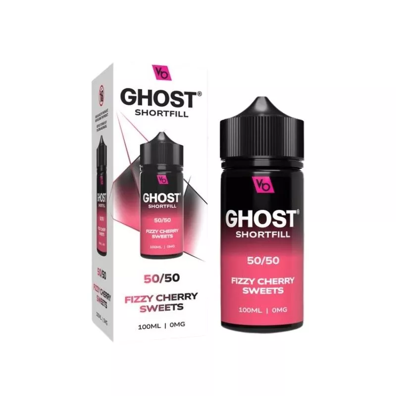 Vapes Bars Ghost Fizzy Cherry Sweets 100ml Shortfill