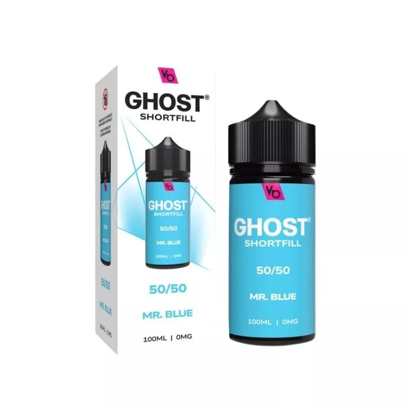 Vapes Bars Ghost Mr Blue 100ml Shortfill