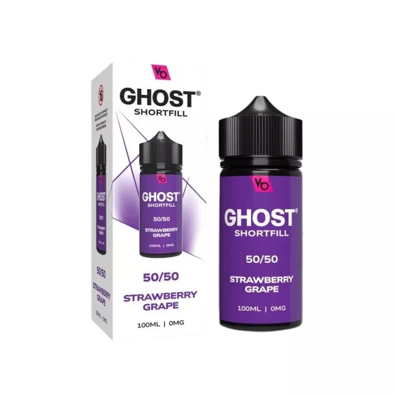 Vapes Bars Ghost Strawberry Grape 100ml Shortfill