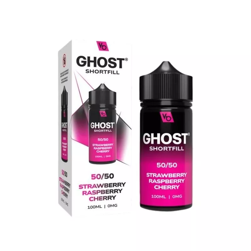 Vapes Bars Ghost Strawberry Raspberry Cherry 100ml Shortfill