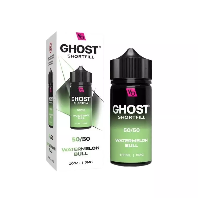 Vapes Bars Ghost Watermelon Bull 100ml Shortfill