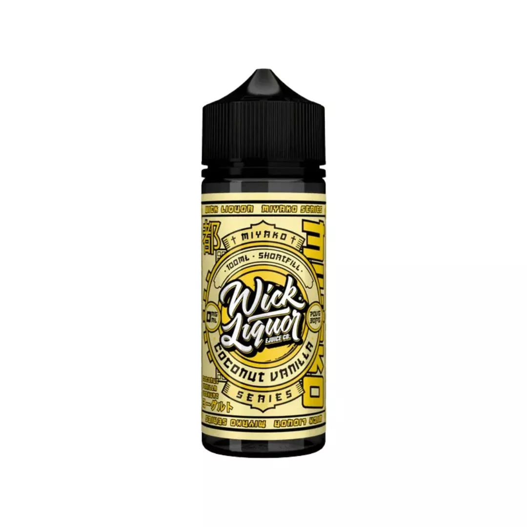 Wick Liquor Miyako Coconut Vanilla 100ml Shortfill